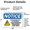 Signmission High Voltage Test In Progress Sign, Vinyl Decal, 10in W x 7in L, 2PK OS-2PACK-NS-D-710-L-13510 - alternate 3